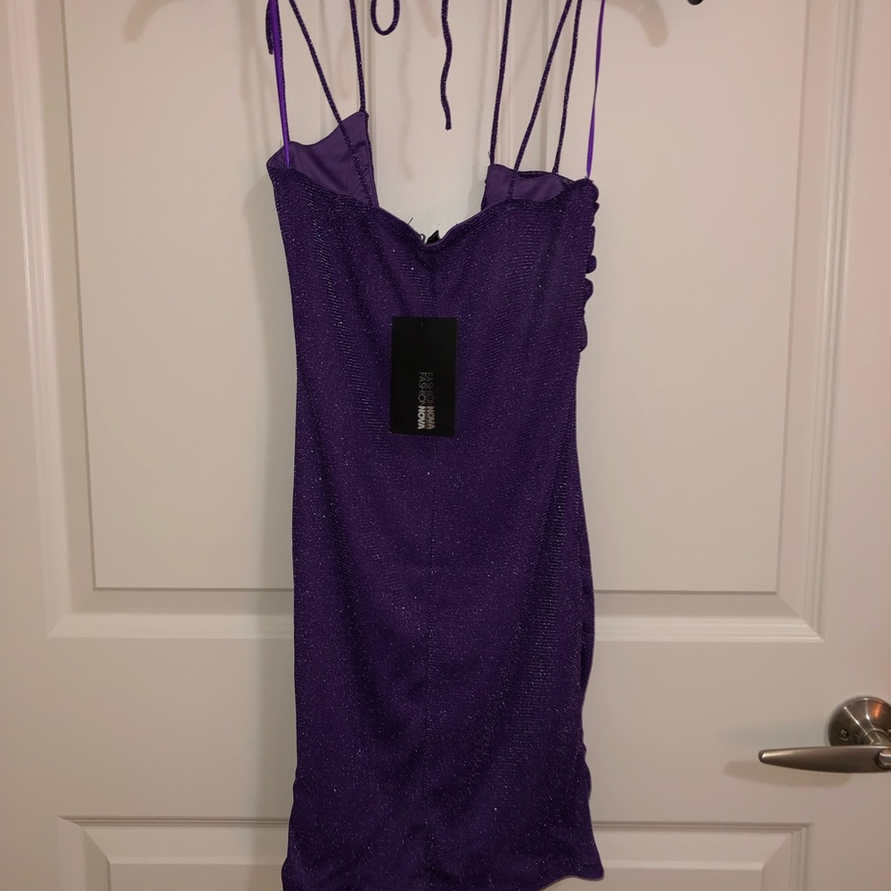 Sparkly purple dress